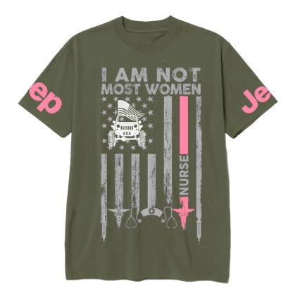 I Am Not Most Women Nurse Jp Flag T-shirt