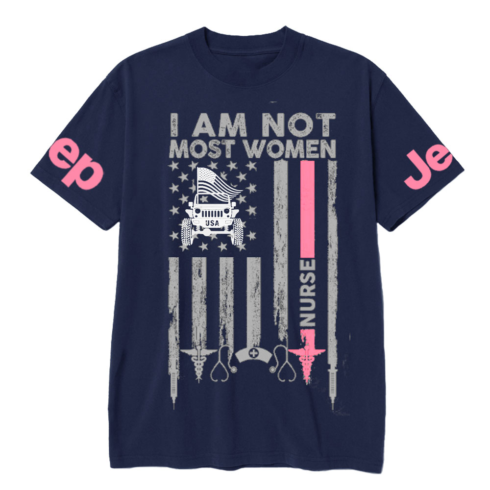 I Am Not Most Women Nurse Jp Flag T-shirt