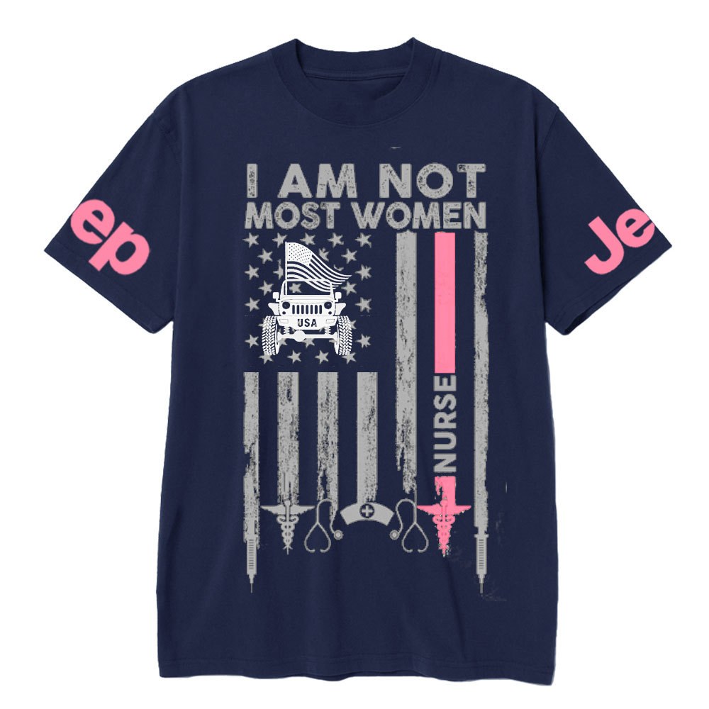 I Am Not Most Women Nurse Jp Flag T-shirt