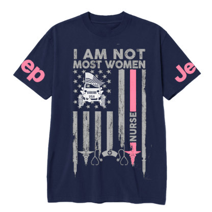 I Am Not Most Women Nurse Jp Flag T-shirt