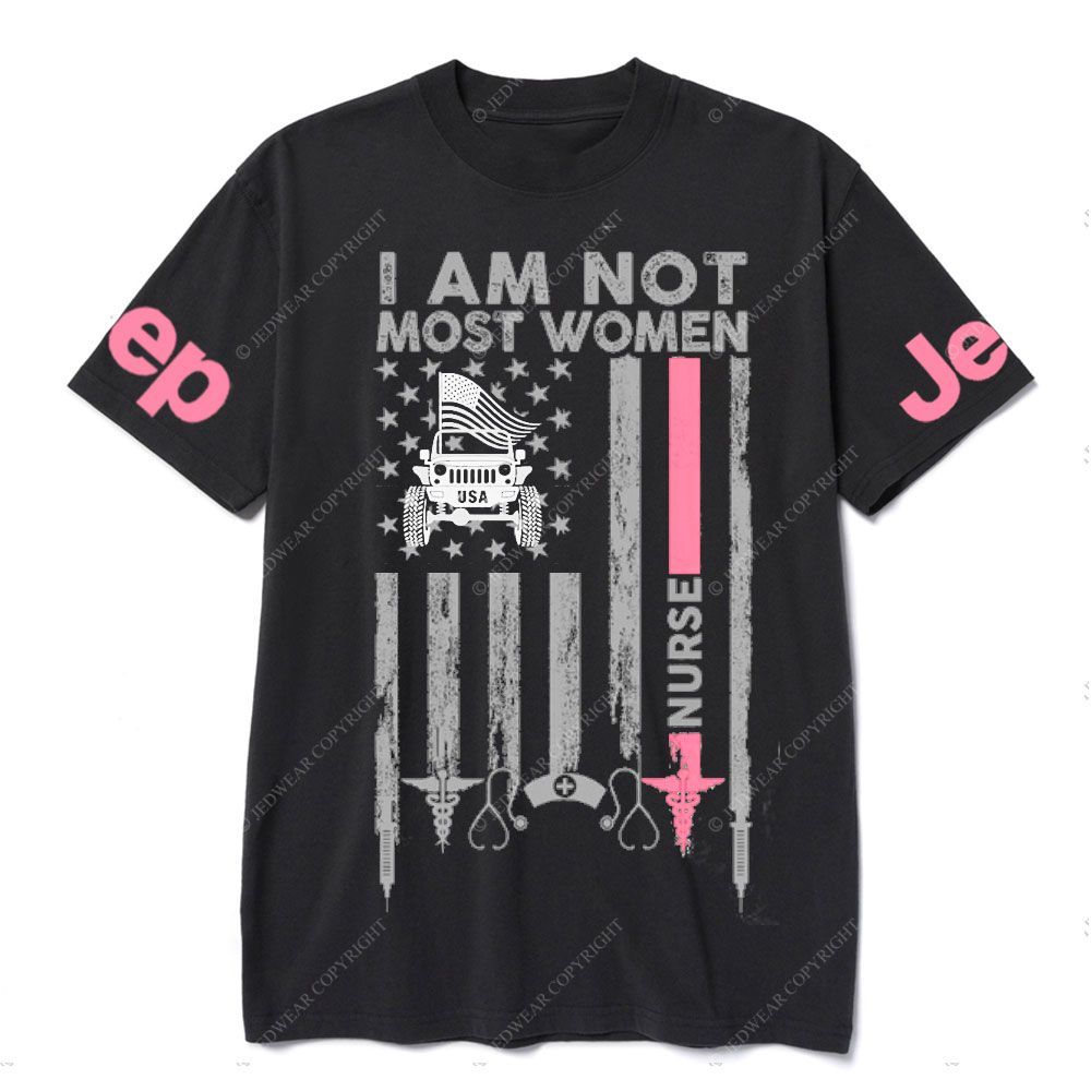 I Am Not Most Women Nurse Jp Flag T-shirt