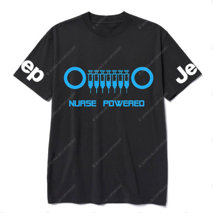 Jp Needle Grille Nurse Powered Jp Enthusiast T-Shirt