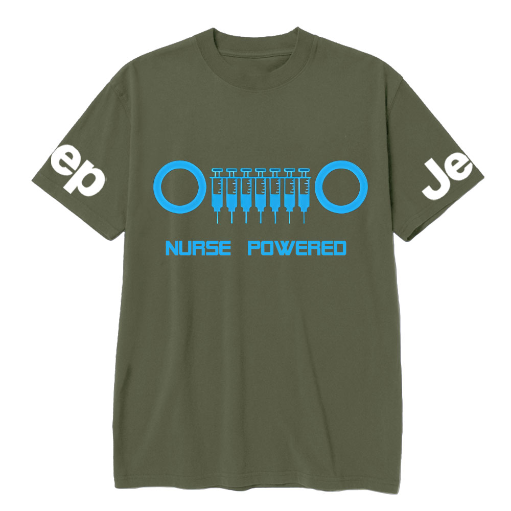 Jp Needle Grille Nurse Powered Jp Enthusiast T-Shirt