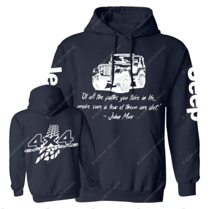 Dirt Path John Muir Quote Jp Offroad Men Casual Hoodie