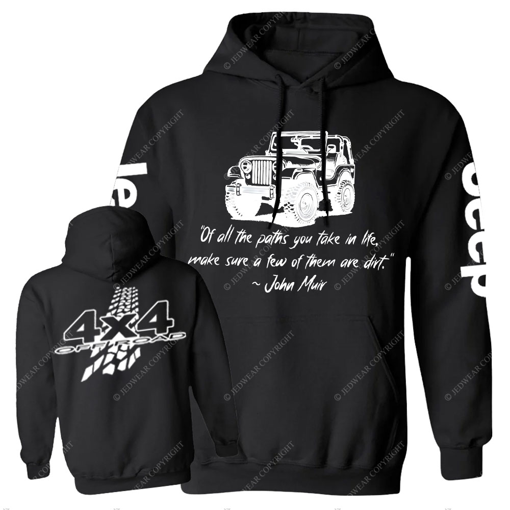 Dirt Path John Muir Quote Jp Offroad Men Casual Hoodie