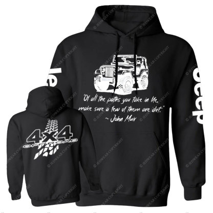 Dirt Path John Muir Quote Jp Offroad Men Casual Hoodie