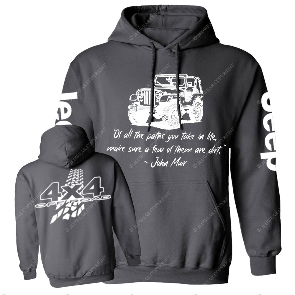 Dirt Path John Muir Quote Jp Offroad Men Casual Hoodie