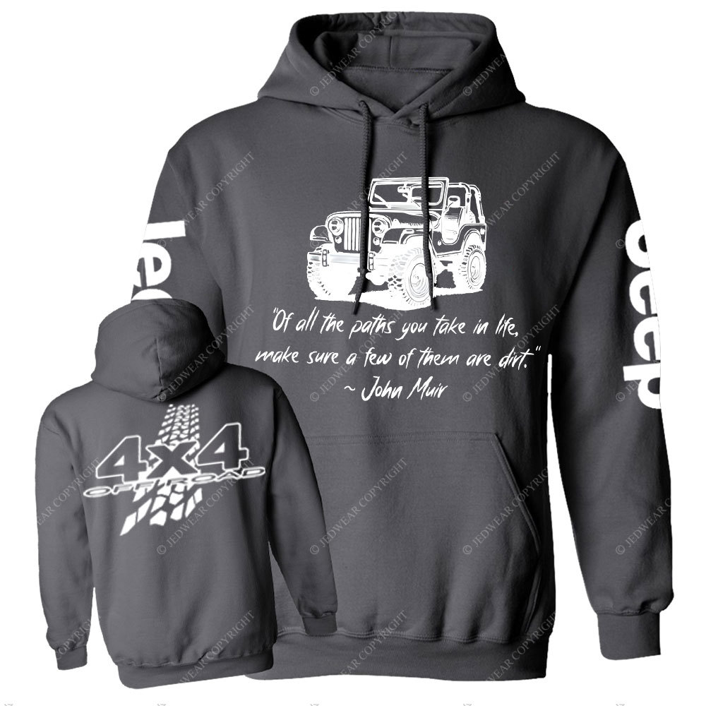Dirt Path John Muir Quote Jp Offroad Men Casual Hoodie