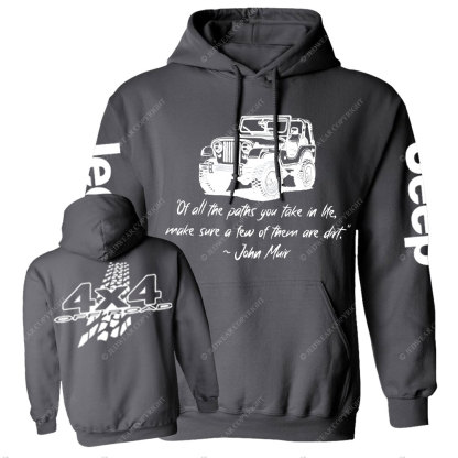 Dirt Path John Muir Quote Jp Offroad Men Casual Hoodie