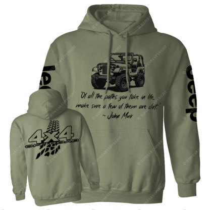 Dirt Path John Muir Quote Jp Offroad Men Casual Hoodie