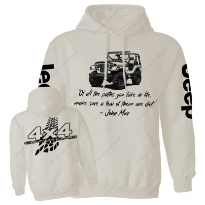 Dirt Path John Muir Quote Jp Offroad Men Casual Hoodie