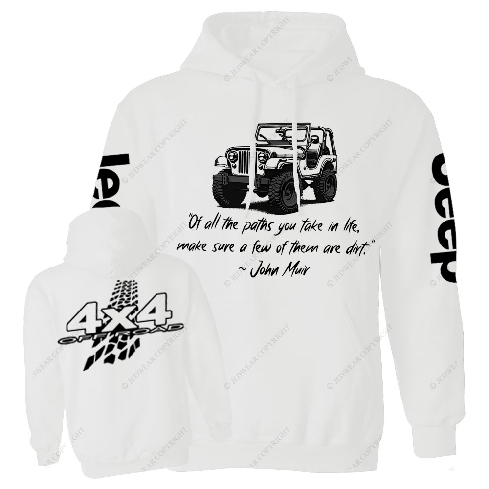 Dirt Path John Muir Quote Jp Offroad Men Casual Hoodie