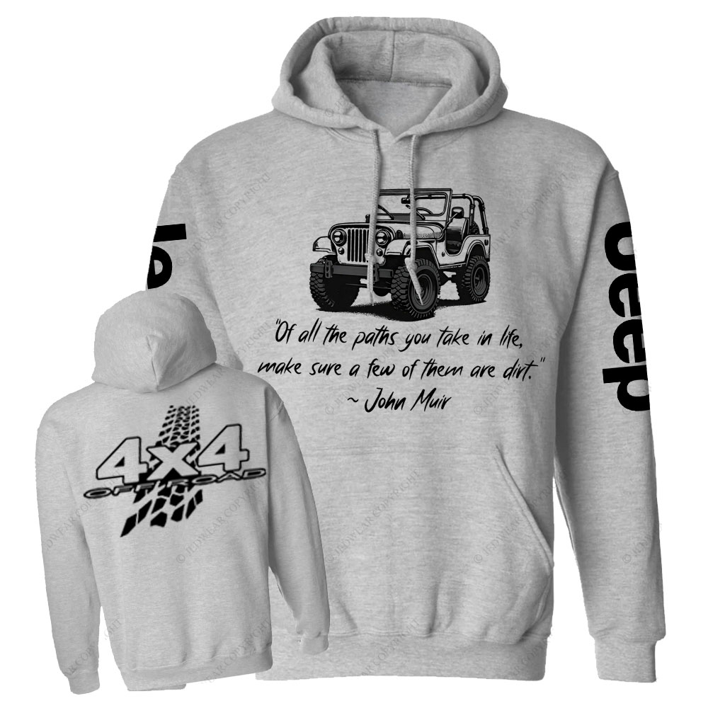 Dirt Path John Muir Quote Jp Offroad Men Casual Hoodie