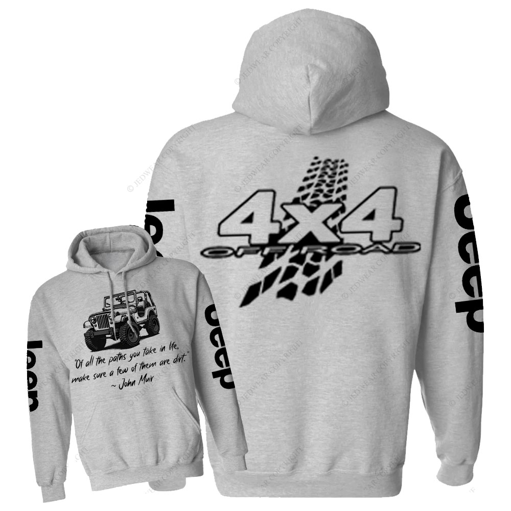 Dirt Path John Muir Quote Jp Offroad Men Casual Hoodie