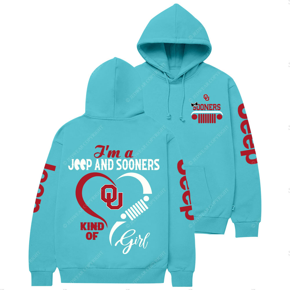 Oklahoma Sooners Football Team Heart Jp Girl Casual Hoodie