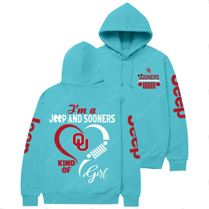 Oklahoma Sooners Football Team Heart Jp Girl Casual Hoodie