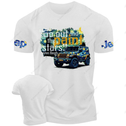 Go Out and Paint Stars with Jp Van Gogh Paint T-Shirt