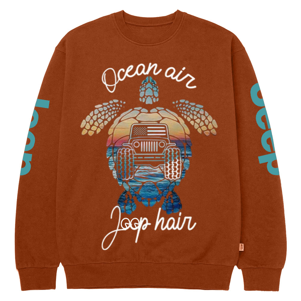 Ocean Air Jp Hair Turtle Crew Neck Sweatshirt