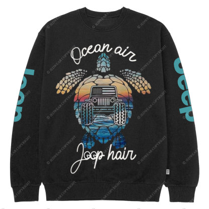 Ocean Air Jp Hair Turtle Crew Neck Sweatshirt