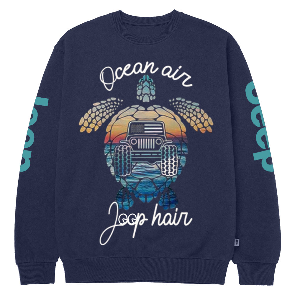 Ocean Air Jp Hair Turtle Crew Neck Sweatshirt
