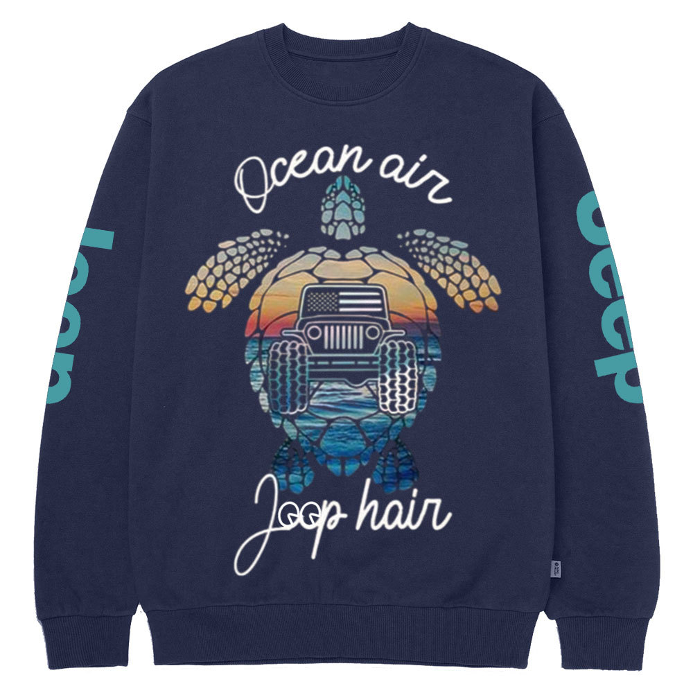 Ocean Air Jp Hair Turtle Crew Neck Sweatshirt