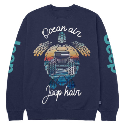 Ocean Air Jp Hair Turtle Crew Neck Sweatshirt