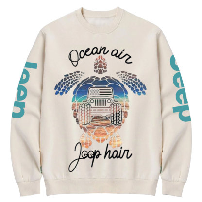 Ocean Air Jp Hair Turtle Crew Neck Sweatshirt