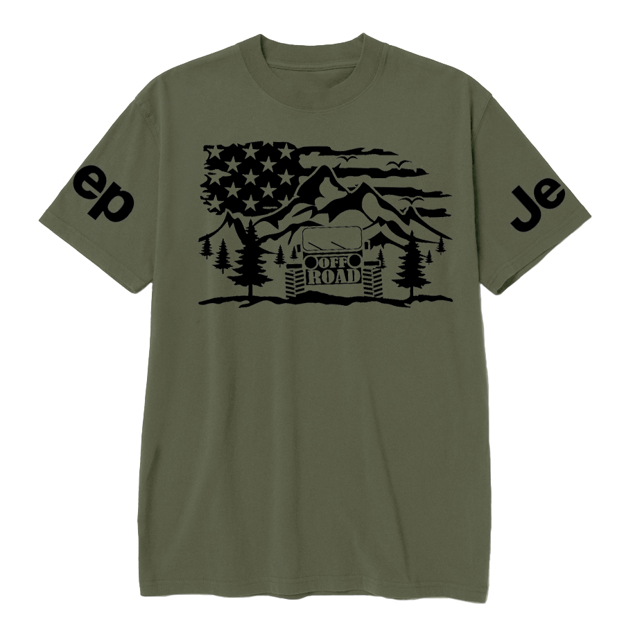 Off Road Scene OffRoad Car Forest T-Shirt