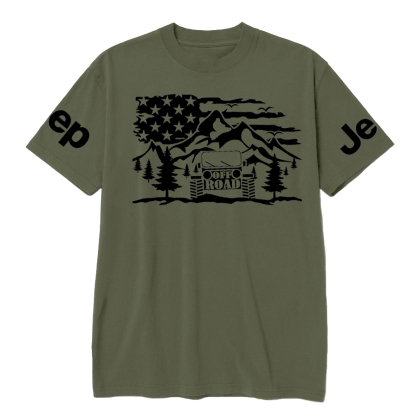 Off Road Scene OffRoad Car Forest T-Shirt