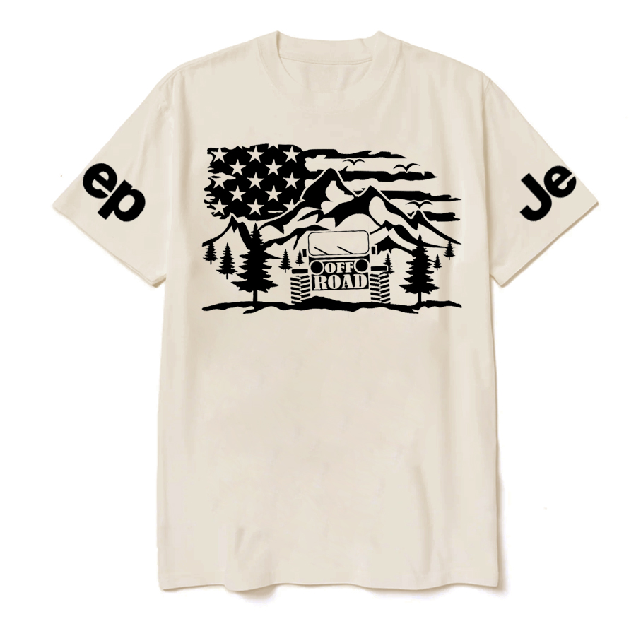 Off Road Scene OffRoad Car Forest T-Shirt