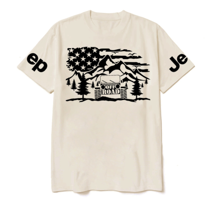 Off Road Scene OffRoad Car Forest T-Shirt