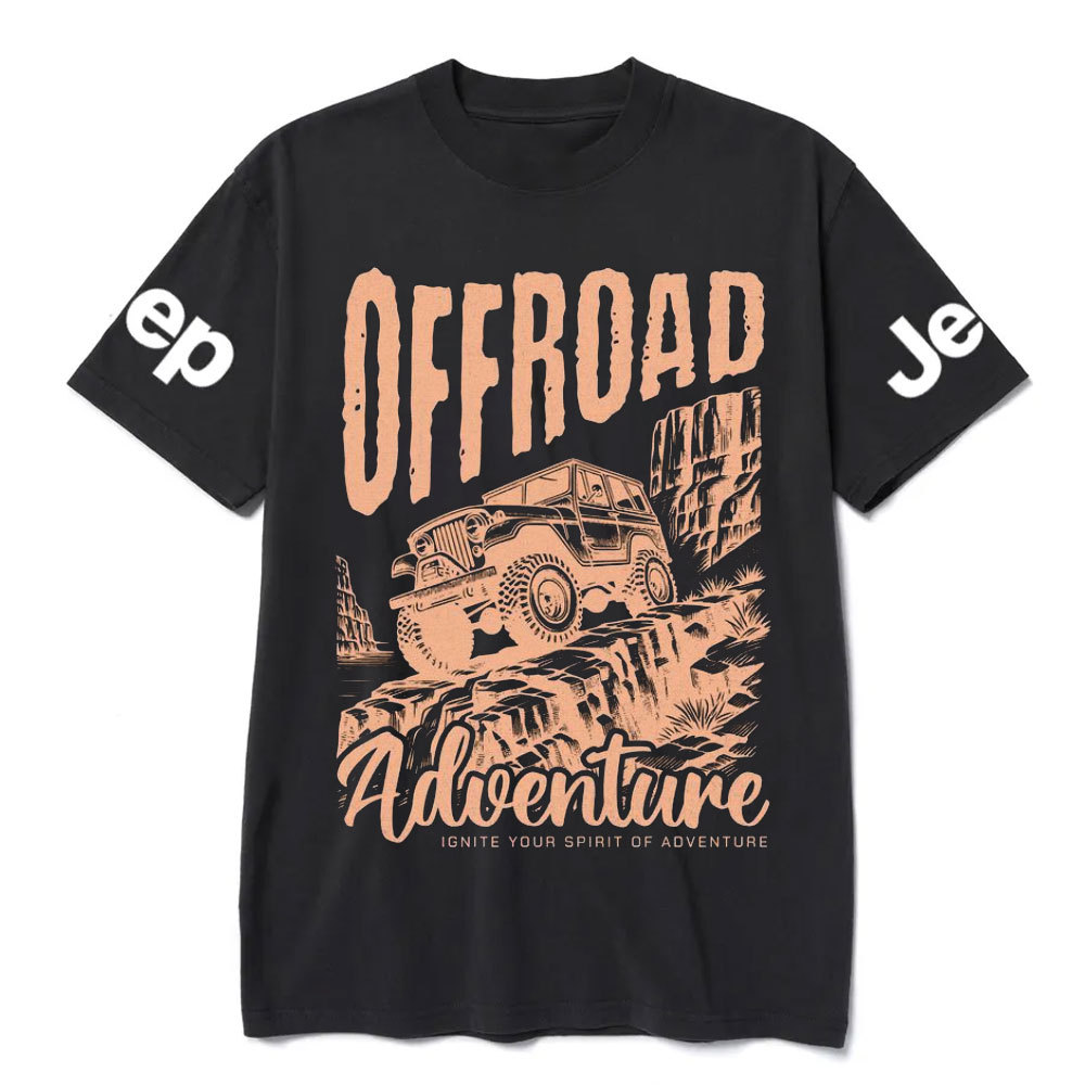 Offroad Adventure Vintage Blue Design Jp Lover T-Shirt