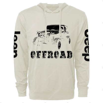 Offroad Jp Car Design Men Oversized Lightweight Hoodie