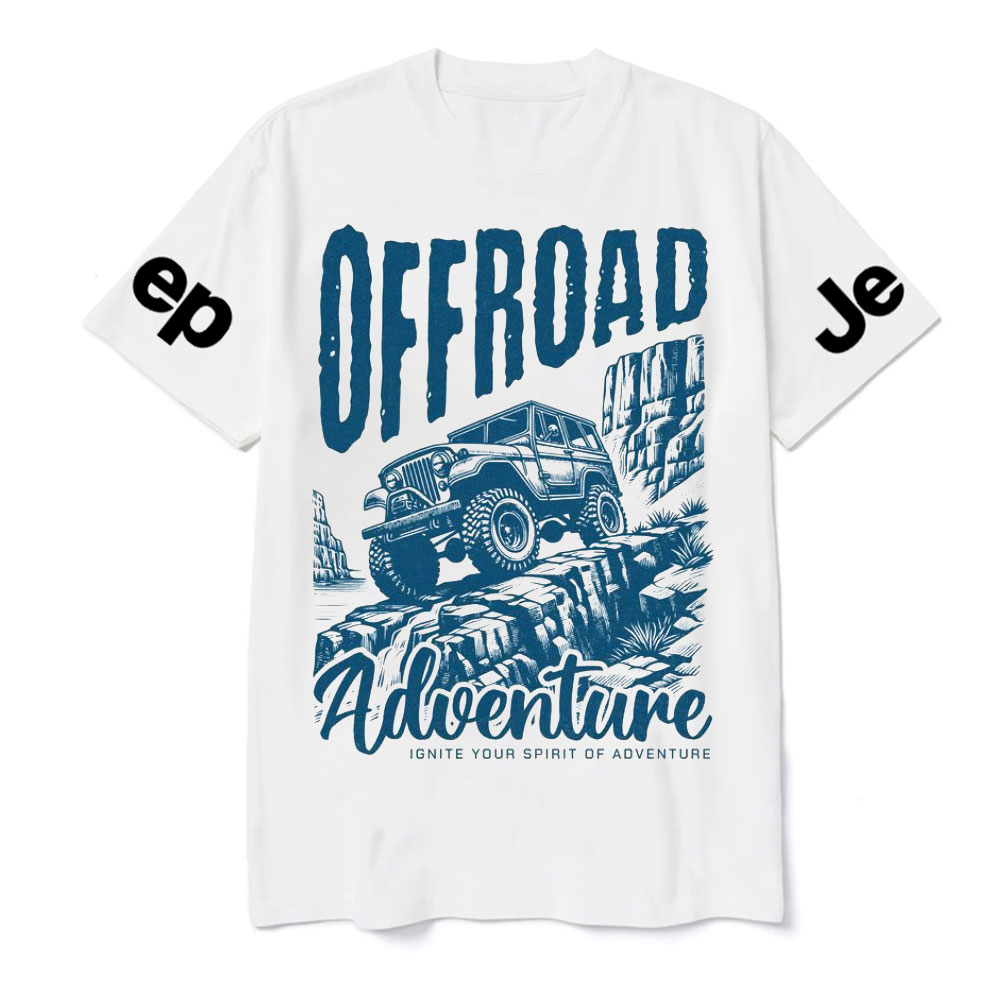 Offroad Adventure Vintage Blue Design Jp Lover T-Shirt