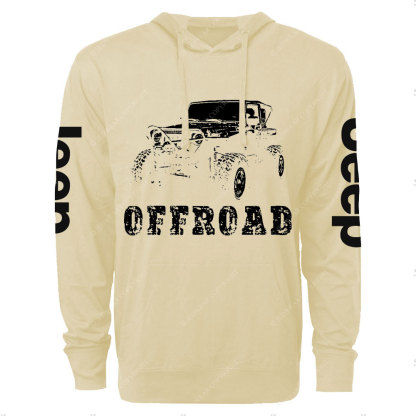 Offroad Jp Car Design Men Oversized Lightweight Hoodie