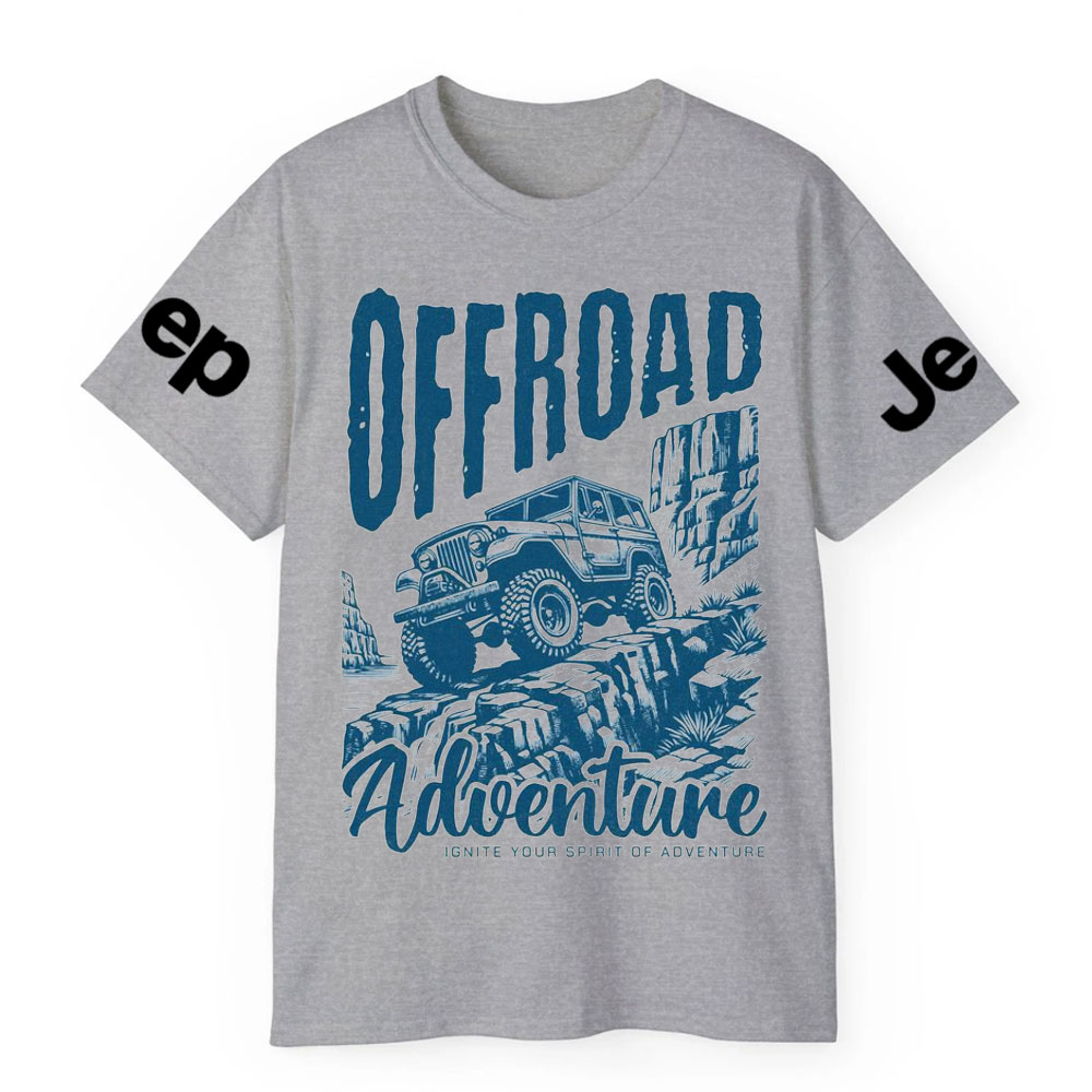 Offroad Adventure Vintage Blue Design Jp Lover T-Shirt