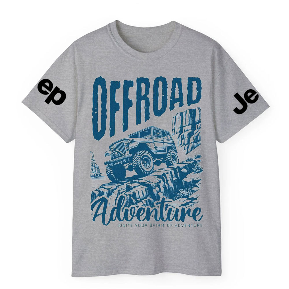 Offroad Adventure Vintage Blue Design Jp Lover T-Shirt