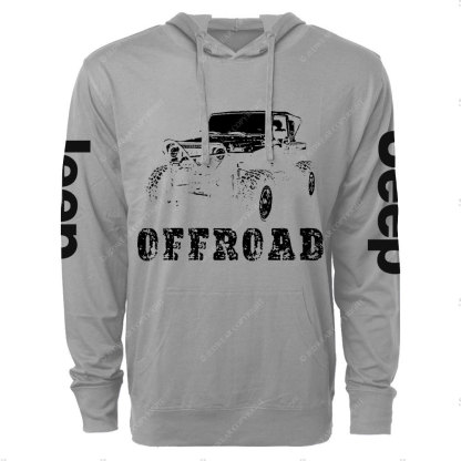 Offroad Jp Car Design Men Oversized Lightweight Hoodie