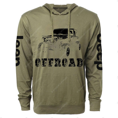 Offroad Jp Car Design Men Oversized Lightweight Hoodie