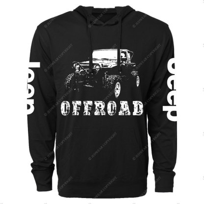 Offroad Jp Car Design Men Oversized Lightweight Hoodie