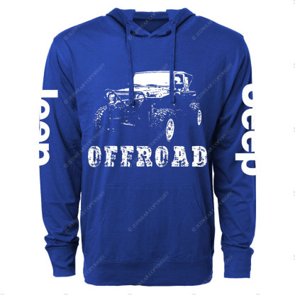 Offroad Jp Car Design Men Oversized Lightweight Hoodie