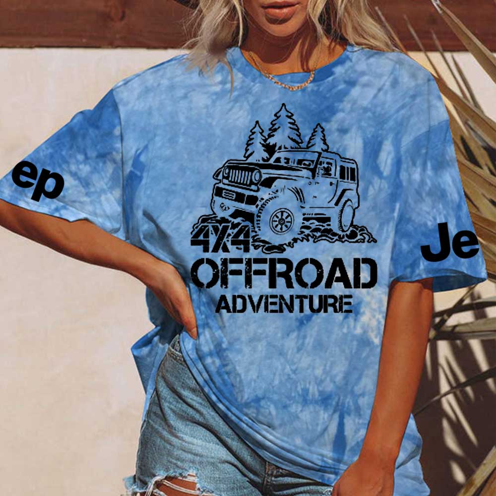 Offroad Advanture 4x4 Tie dye T-Shirt