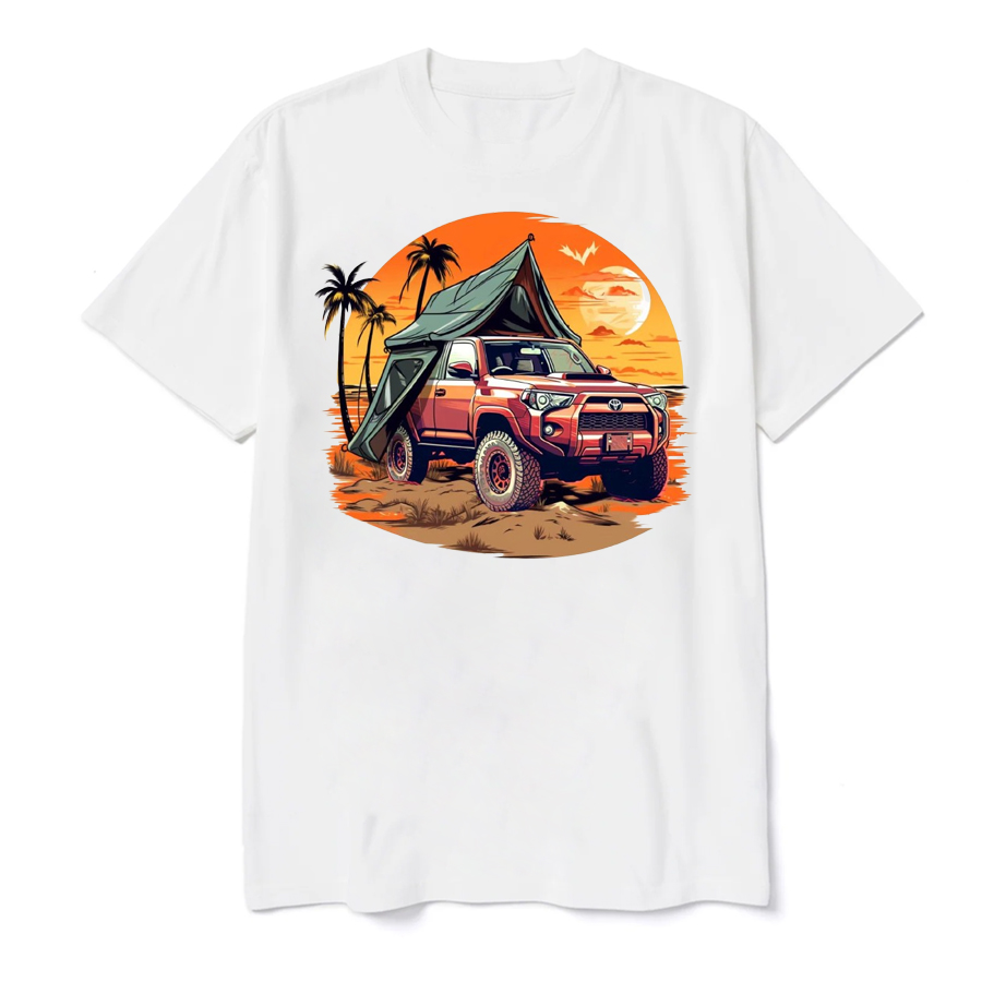 Offroad 4X4 Orange Sunset T-Shirt