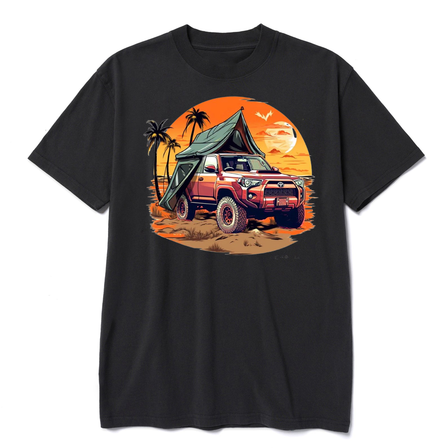 Offroad 4X4 Orange Sunset T-Shirt