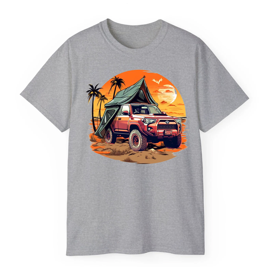 Offroad 4X4 Orange Sunset T-Shirt