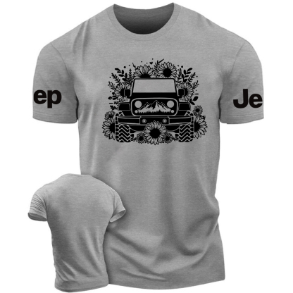 Offroad Lover with sun Flowers 4x4 USA Jp T-Shirt