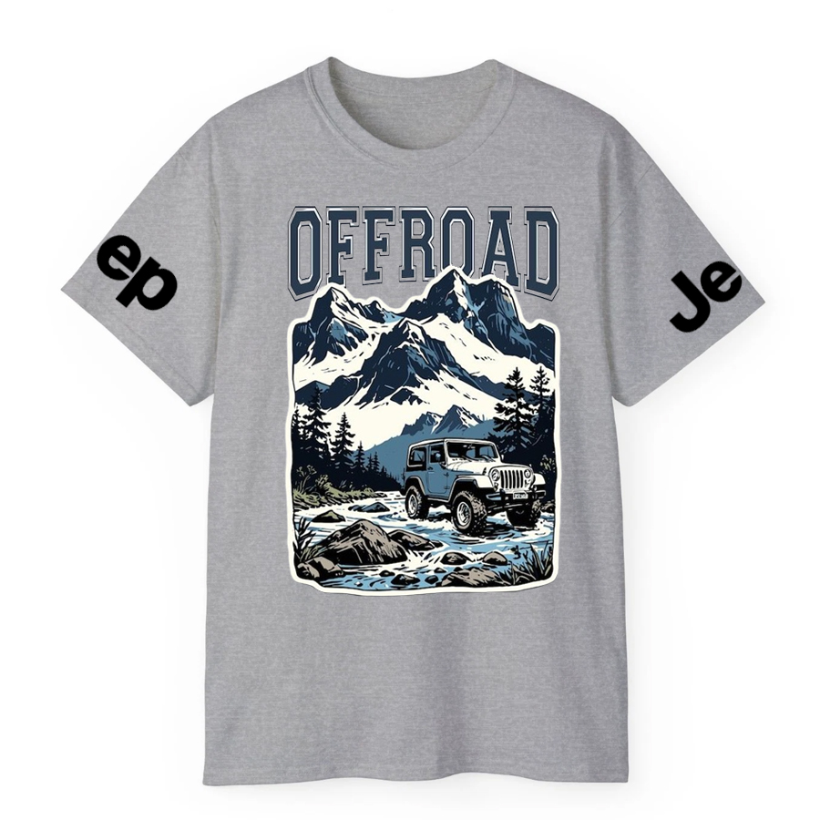 Offroad Snow Mountain River T-Shirt