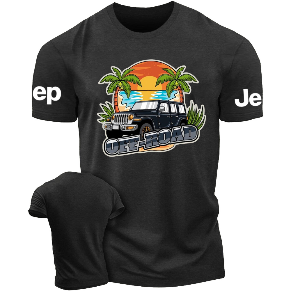 Offroad Sunset Beach 4X4 Jp T-Shirt