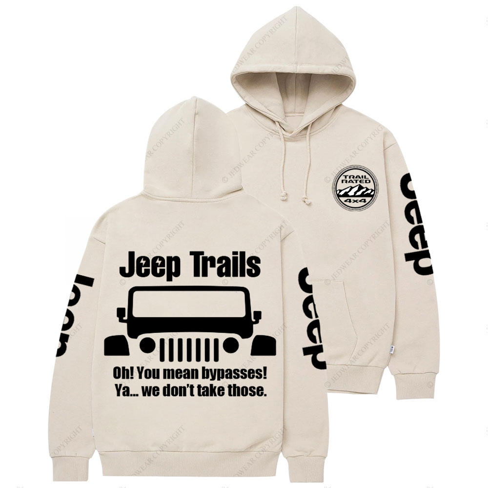 Funny Jp Trail No Bypasses Casual Hoodie