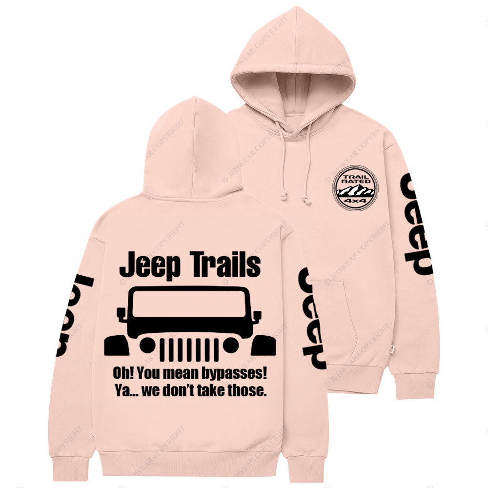Funny Jp Trail No Bypasses Casual Hoodie